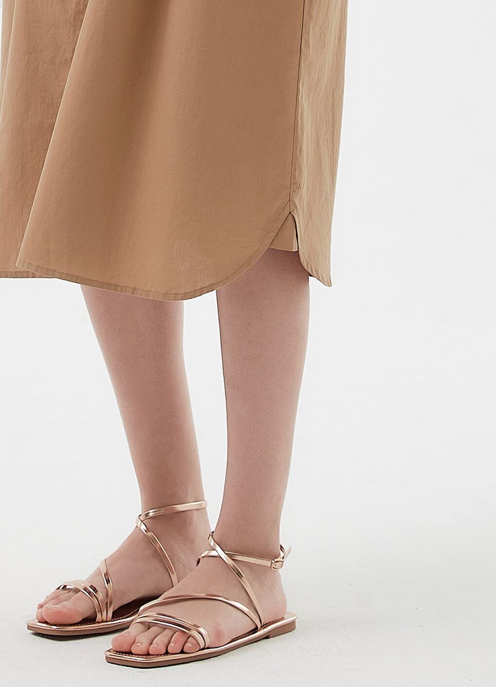 Cotton Maternity & Nursing Shirt Dress, Camel, hi-res image number 3