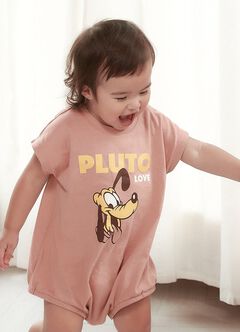 Disney Pluto Love Baby Cotton Short Sleeve Romper, , hi-res