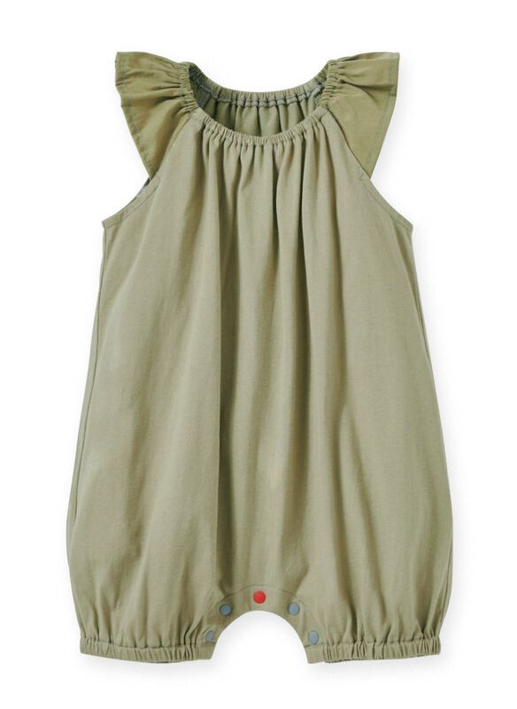 Ruffled Baby Sleeveless Romper