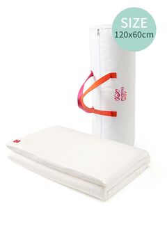 Non-toxic Cot Mattress Topper With Cover 120X60cm, , hi-res