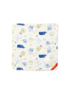 3 Layers Gauze Cotton Saliva Towel 2 Pack, Light Blue, hi-res