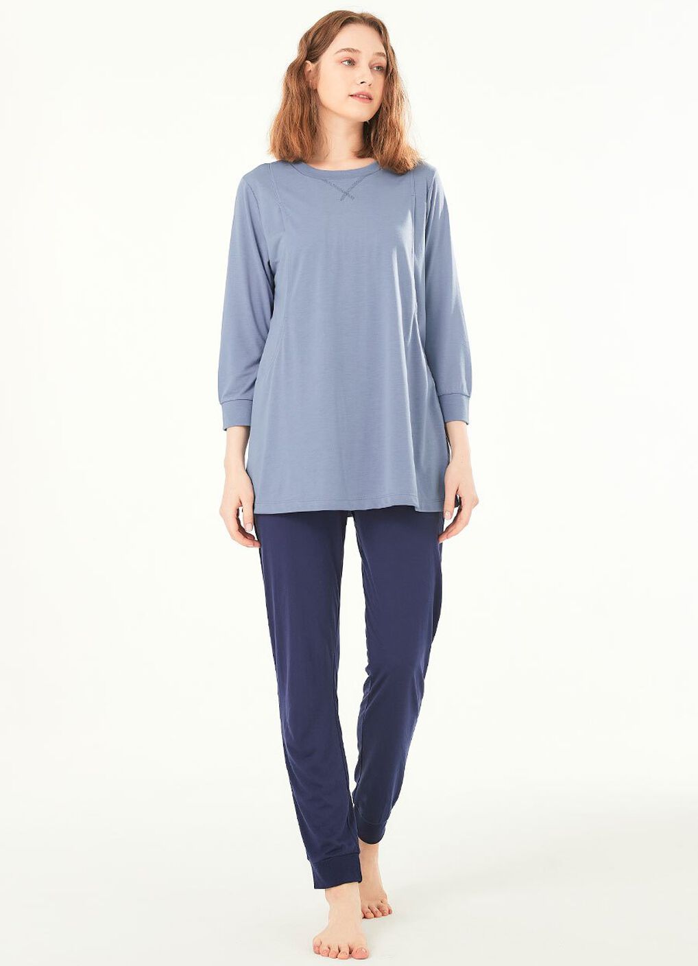 Sweet Dreams Maternity & Nursing Pyjama Set, Periwinkle, hi-res image number 5