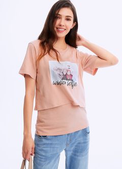 Disney Frozen Double Layer Nursing Tee, , hi-res