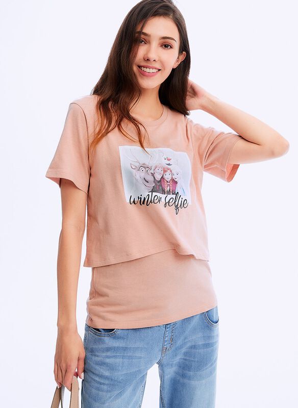 Disney Frozen Double Layer Nursing Tee