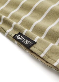 Striped Maternity & Nursing Pyjama Dress, , hi-res