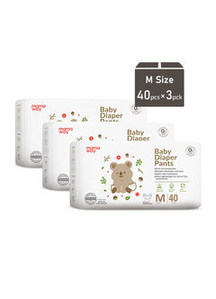 Mamaway Baby Diaper Pants (M , 120 pcs), , hi-res