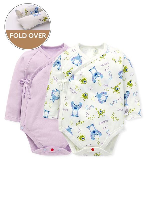 Disney Monsters University Newborn Cotton L/S Bodysuit 2 Pcs Pack