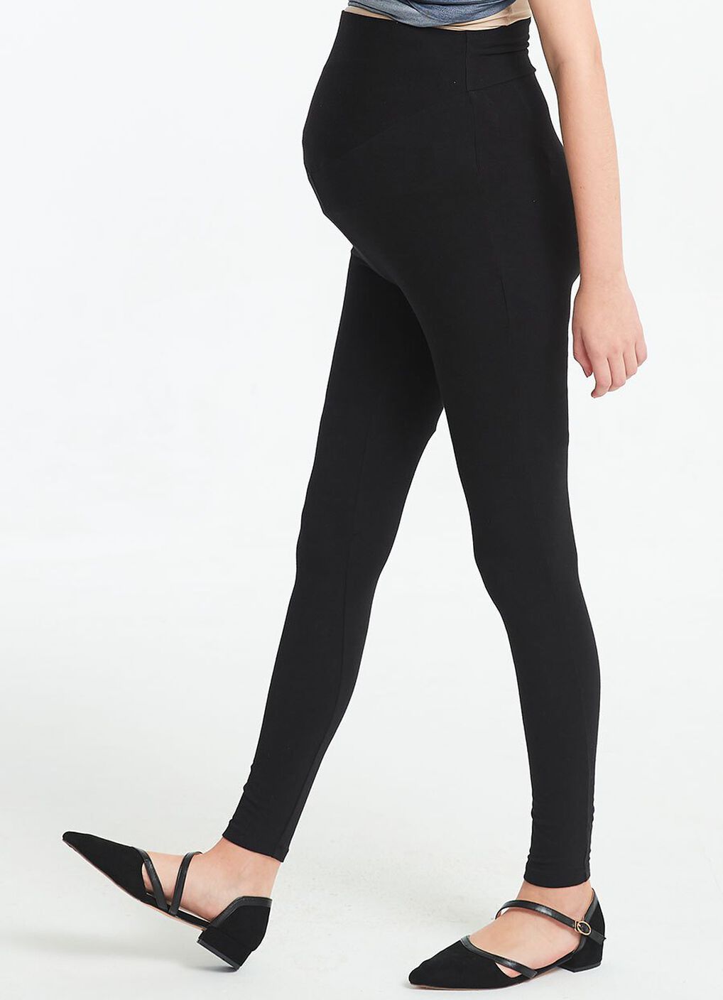 Maternity Yoga Pants, Black, hi-res image number 2