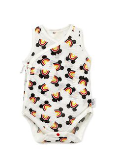 Newborn Cotton Mesh Sleeveless Bodysuit 2 Pack, Cream, hi-res