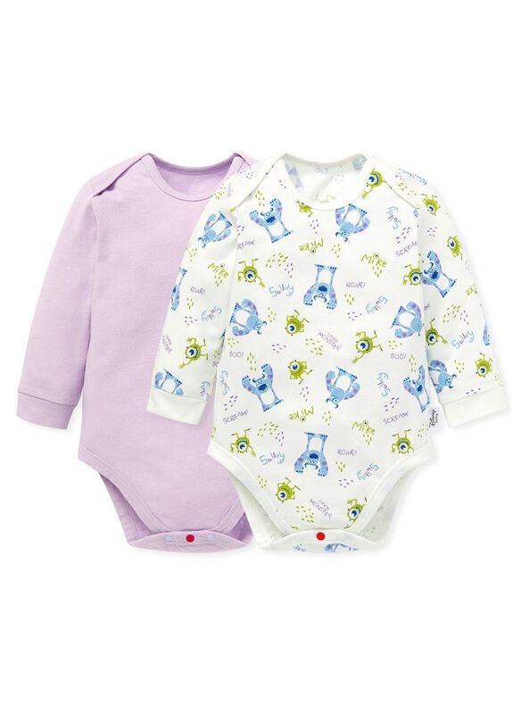 Disney Baby Cotton L/S Bodysuit 2 Pcs Pack