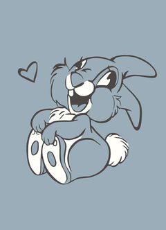 Disney Thumper Baby Cotton Long Sleeve Bodysuit, , hi-res