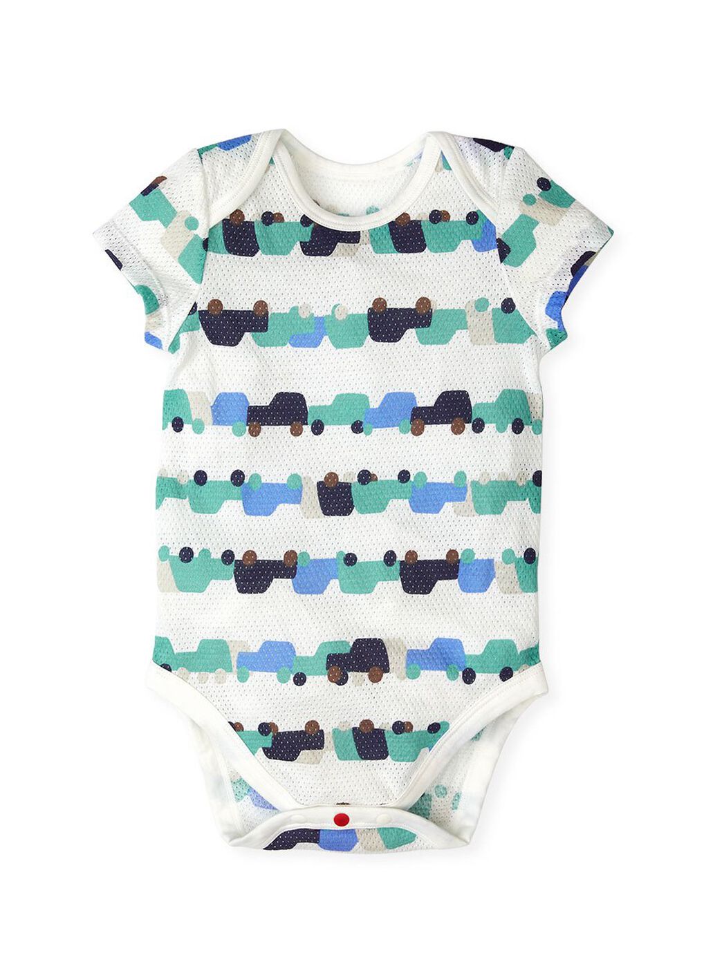 Baby Cotton Mesh Short Sleeve Bodysuit 2 Pack, Sage Green, hi-res image number 2