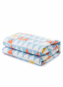 Optimum Temp. Antibacterial Summer Quilt -Triangle, Light Blue, hi-res