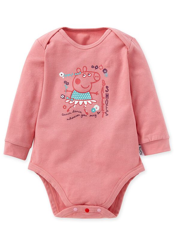 Ballet Peppa Pig Baby Cotton Long Sleeve Bodysuit