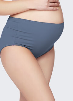Antibacterial Maternity Full Briefs 2 Pack, Periwinkle, hi-res