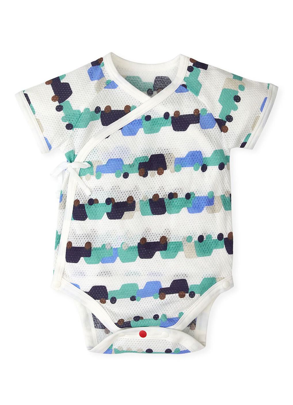 Baby Cotton Mesh Short Sleeve Bodysuit 2 Pack, Sage Green, hi-res image number 1