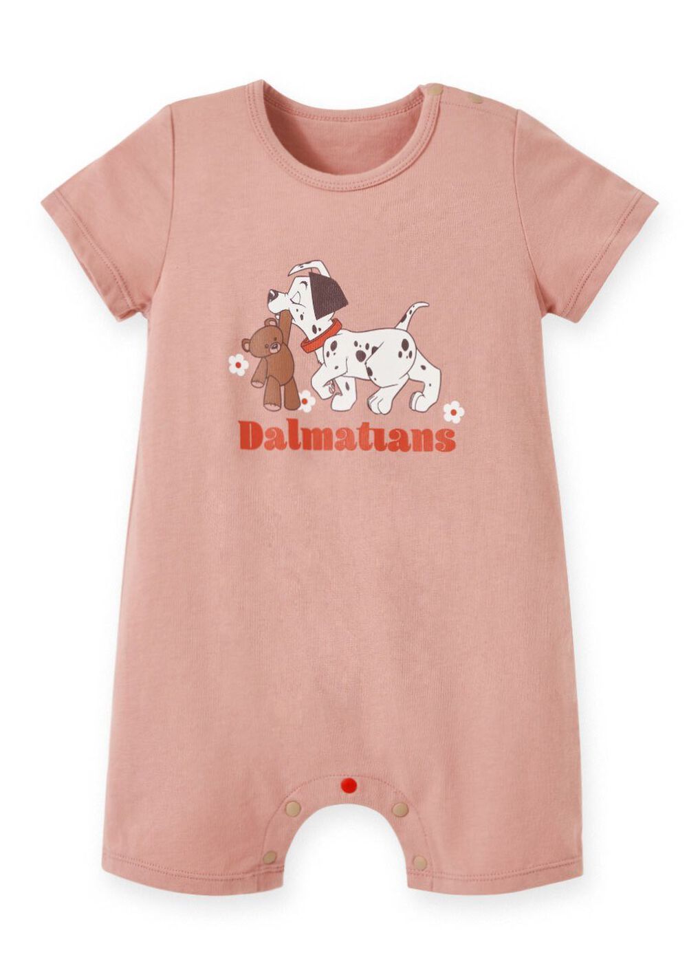 Disney Dalmatians & Teddy Baby Cotton Short Sleeve Romper, , hi-res image number 0