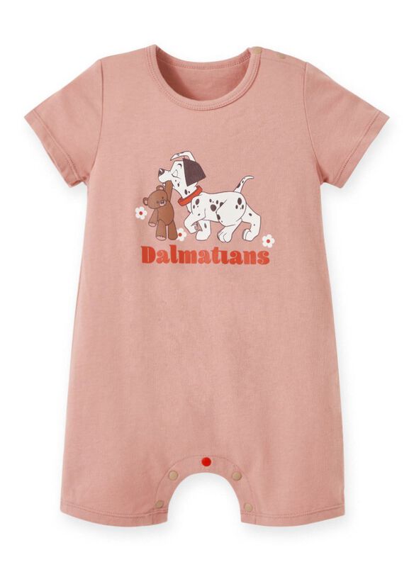 Disney Dalmatians & Teddy Baby Cotton Short Sleeve Romper