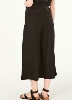 Drapey Maternity Wide Leg Pants, Black, hi-res