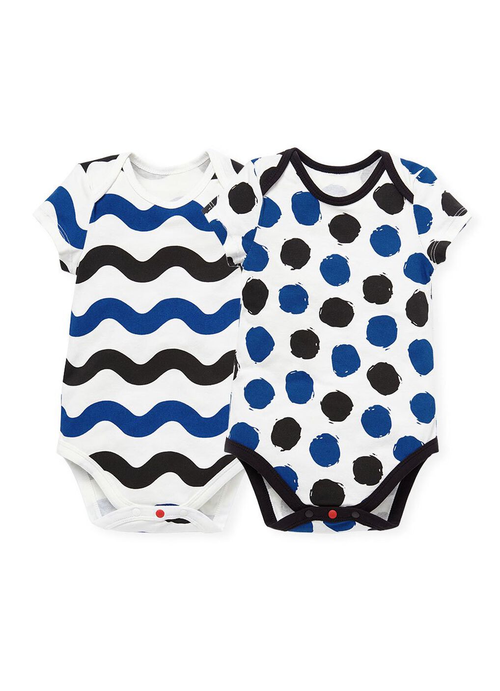 Baby Cotton Short Sleeve Bodysuit 2 Pack, , hi-res image number 0