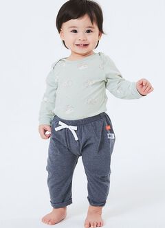 Twinkle Stars Baby Cotton Rolled Up Pants, , hi-res