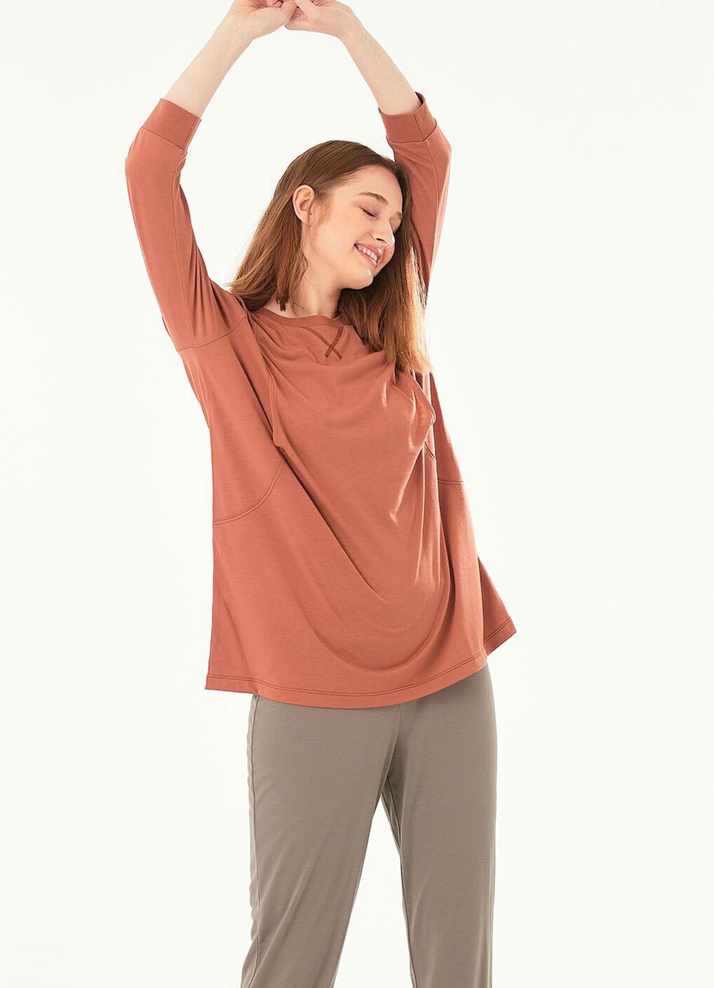 Sweet Dreams Maternity & Nursing Pyjama Set, Mink, hi-res image number 2