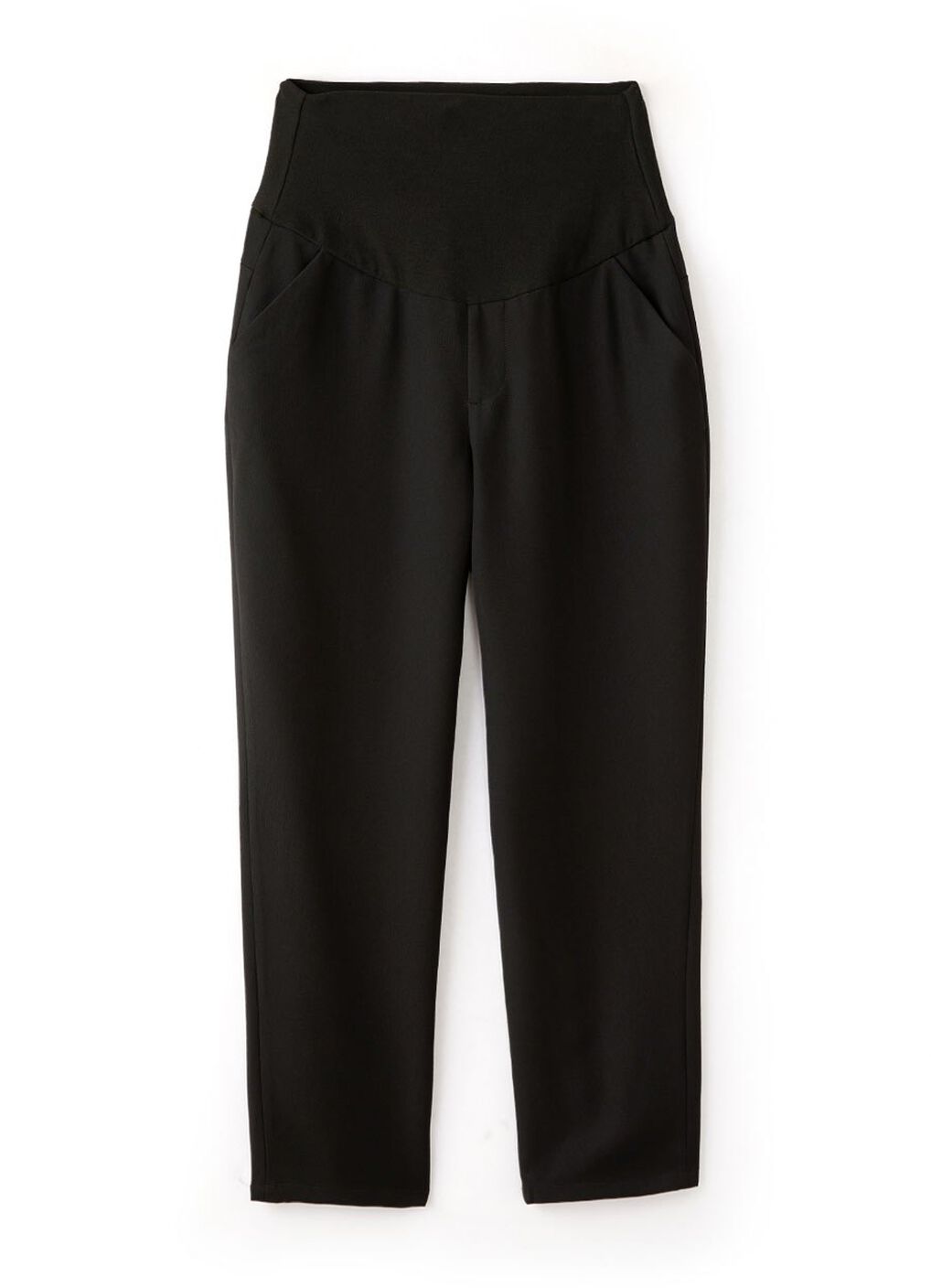 Cropped Maternity Slim Pants, Black, hi-res image number 6
