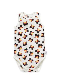 Baby Cotton Mesh Sleeveless Bodysuit 2 Pack, Cream, hi-res