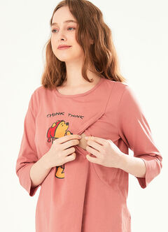 Disney Winnie The Pooh Maternity & Nursing Pyjama Set, , hi-res