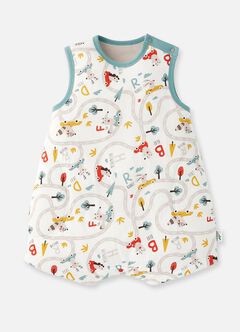 Lightweight Optimum Temp. Sleep Suit-Jungle Bumper Car, , hi-res