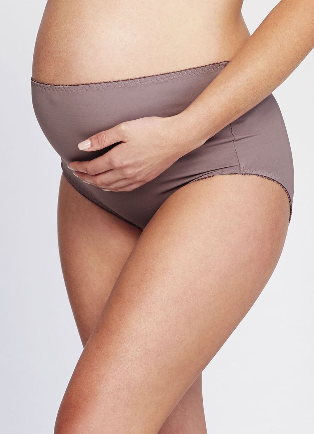 Antibacterial Maternity Full Briefs 2 Pack, Dusty Purple, hi-res image number 0