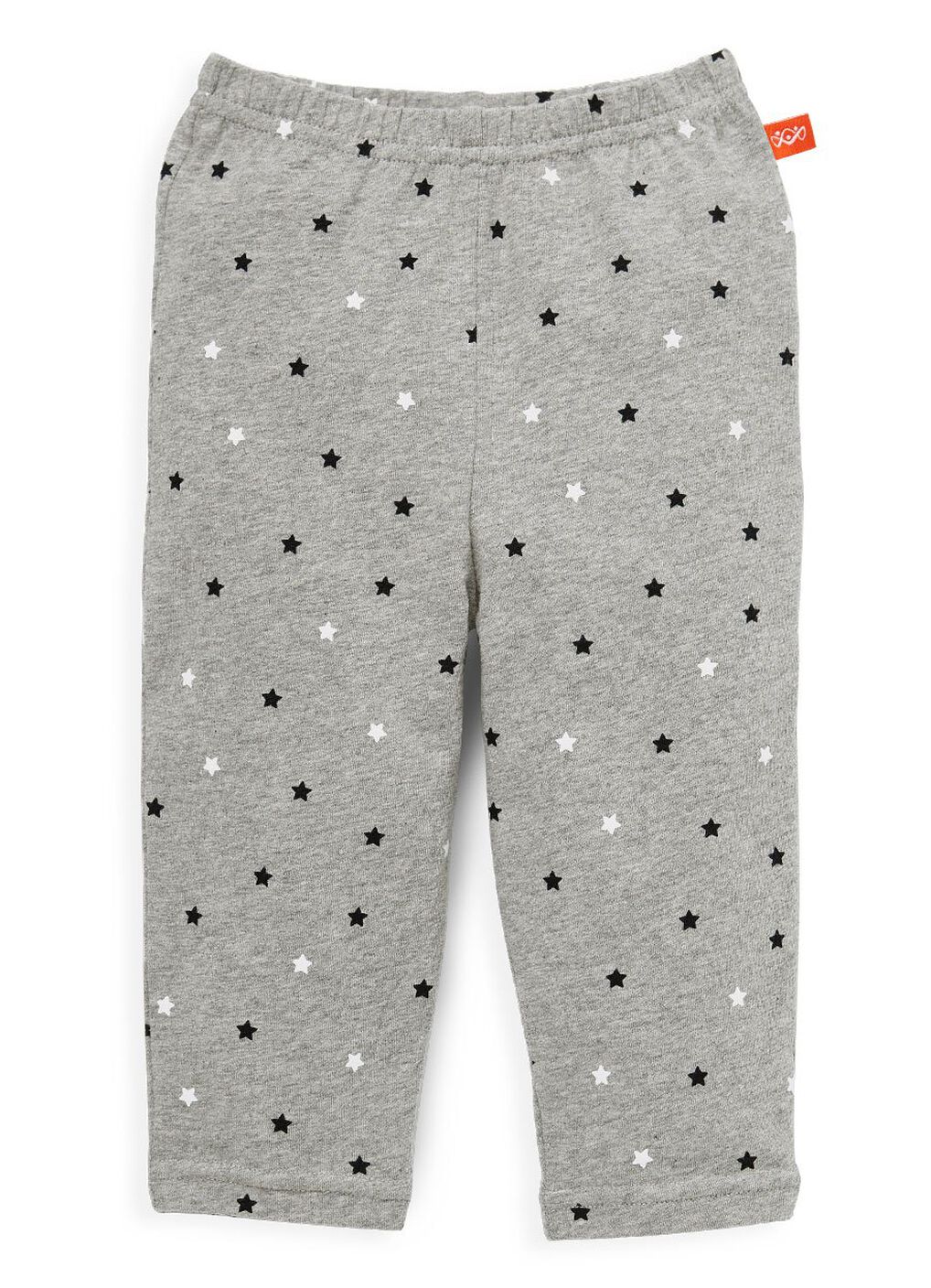 Baby Cotton Full-length Leggings, Silver, hi-res image number 0