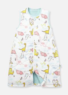 Lightweight Optimum Temp. Sleep Suit- Dinosaur, Sage Green, hi-res