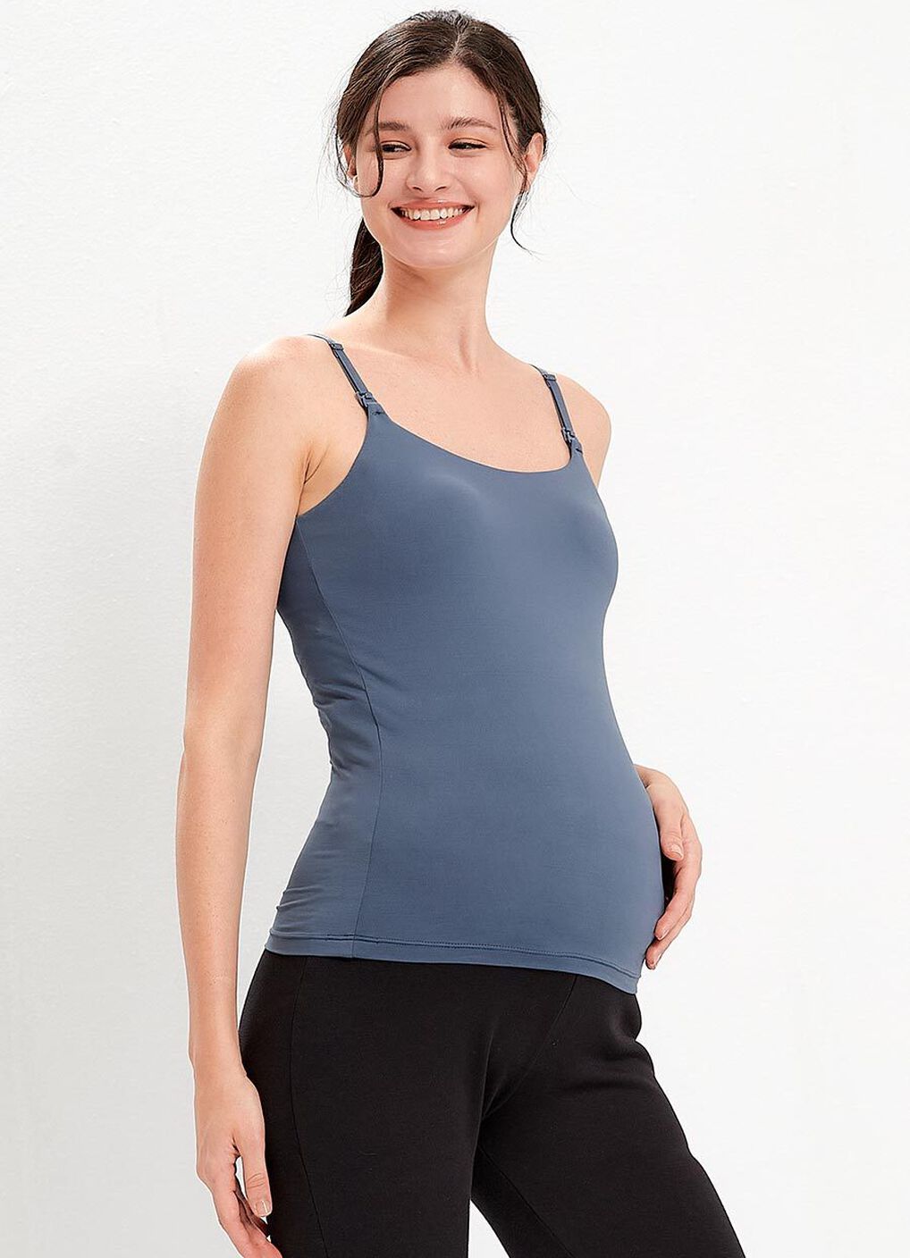 The Signature Maternity Nursing Cami, Periwinkle, hi-res image number 0
