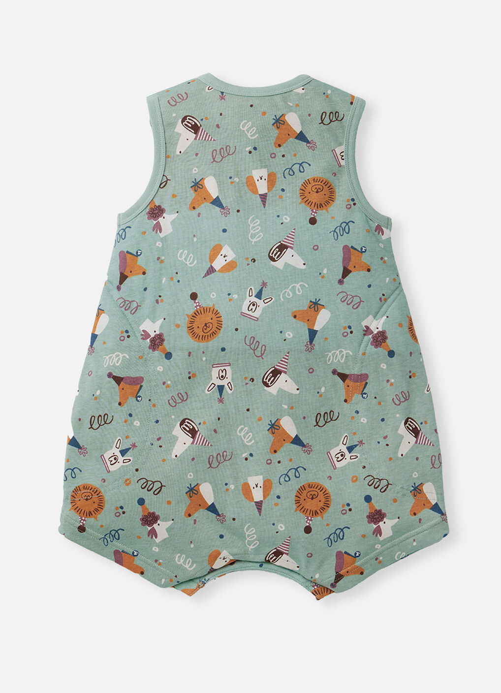 Lightweight Optimum Temp. Sleep Suit-Doggie Party, , hi-res image number 1