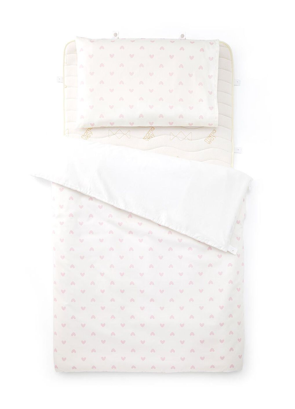 Optimum Temp. Antibacterial Summer Quilt-Love, White, hi-res image number 3
