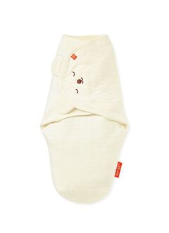 Antibacterial Newborn Cocoon Swaddle Gift Set-Sleeping Bear, Cream, hi-res
