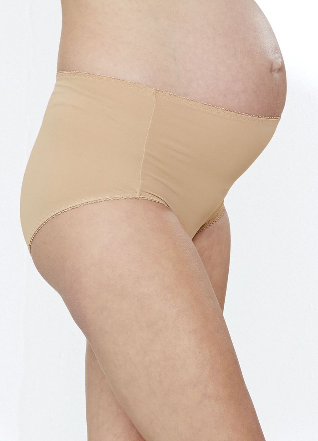Antibacterial Maternity Full Briefs 2 Pack, Nude, hi-res image number 0