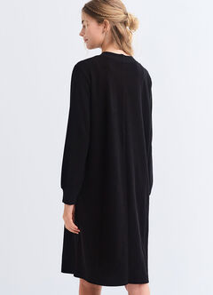 Soft Touch Maternity & Nursing Knit Dress, Black, hi-res