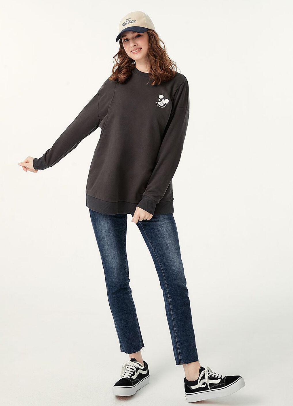 Raw Hem Maternity Slim Straight Jeans, Navy, hi-res image number 4