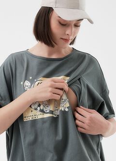 Disney Baby Oyster Maternity & Nursing Tee, , hi-res