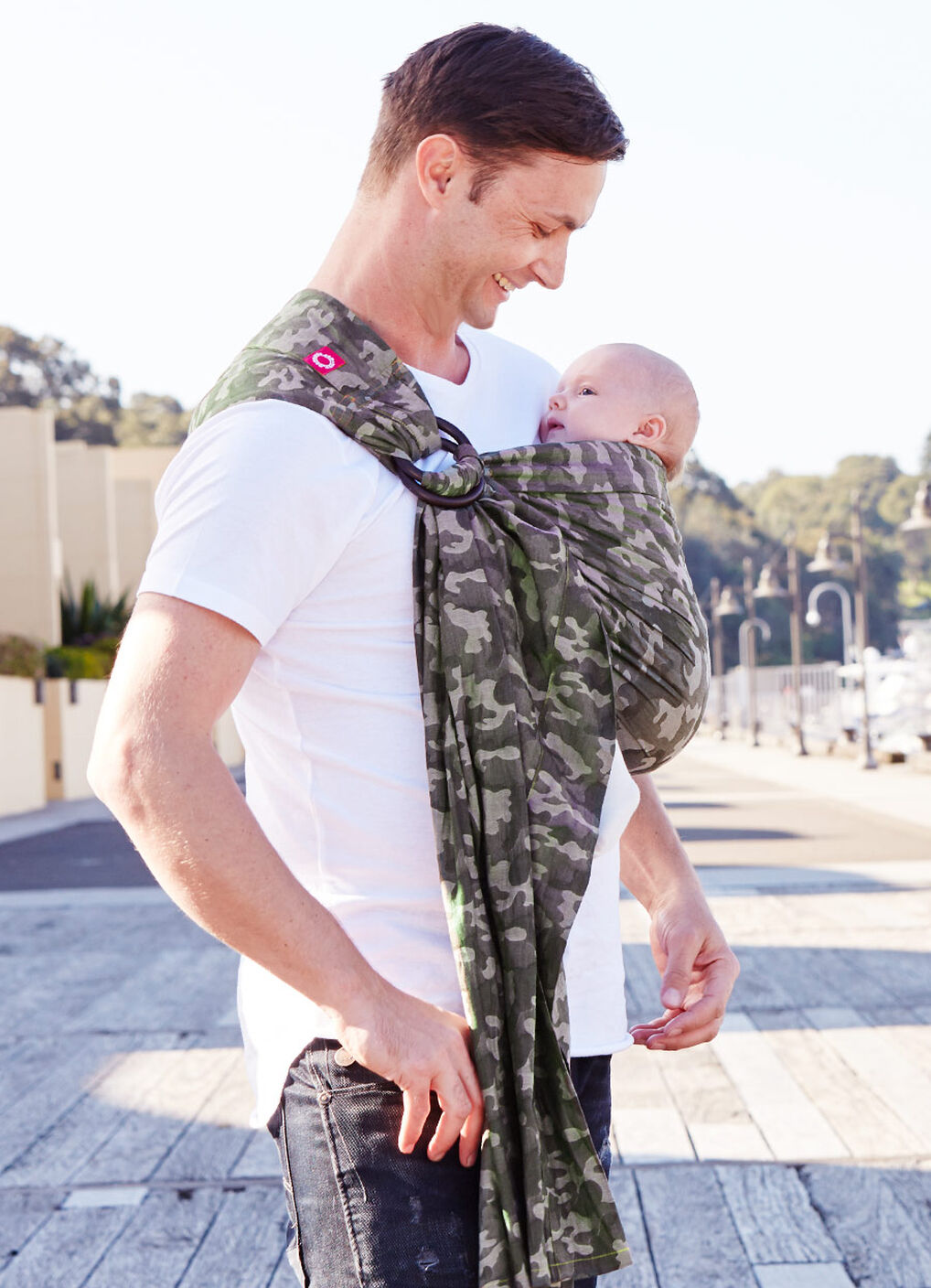 Camouflage Baby Ring Sling, , hi-res image number 0