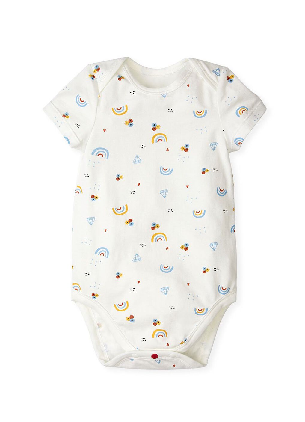 Baby Cotton Short Sleeve Bodysuit 2 Pack, Light Blue, hi-res image number 2