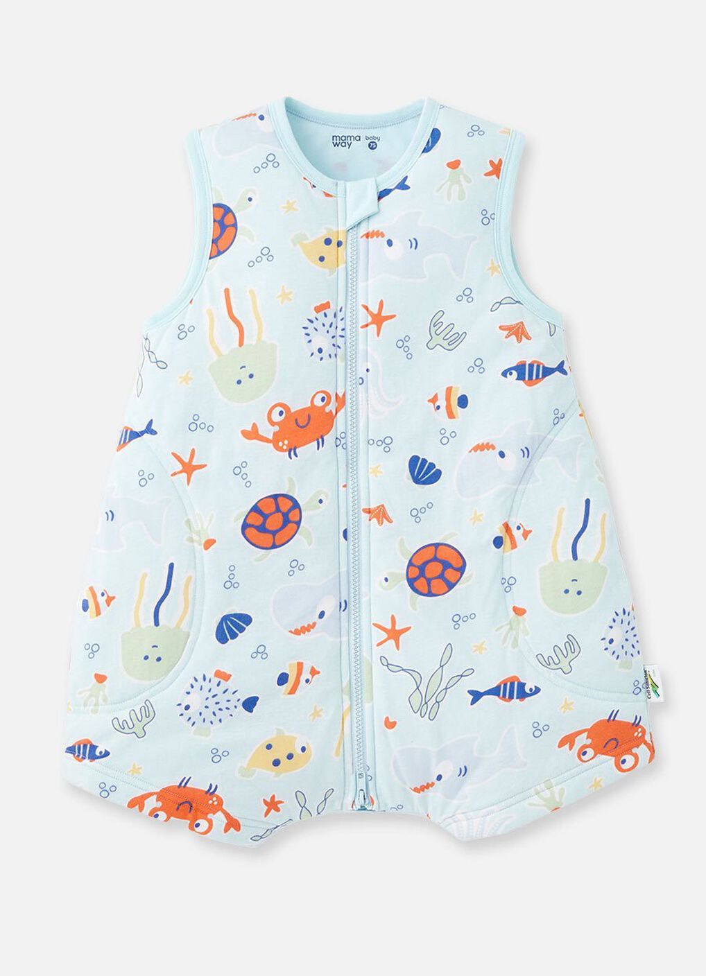 Lightweight Optimum Temp. Sleep Suit-Sea World, , hi-res image number 0