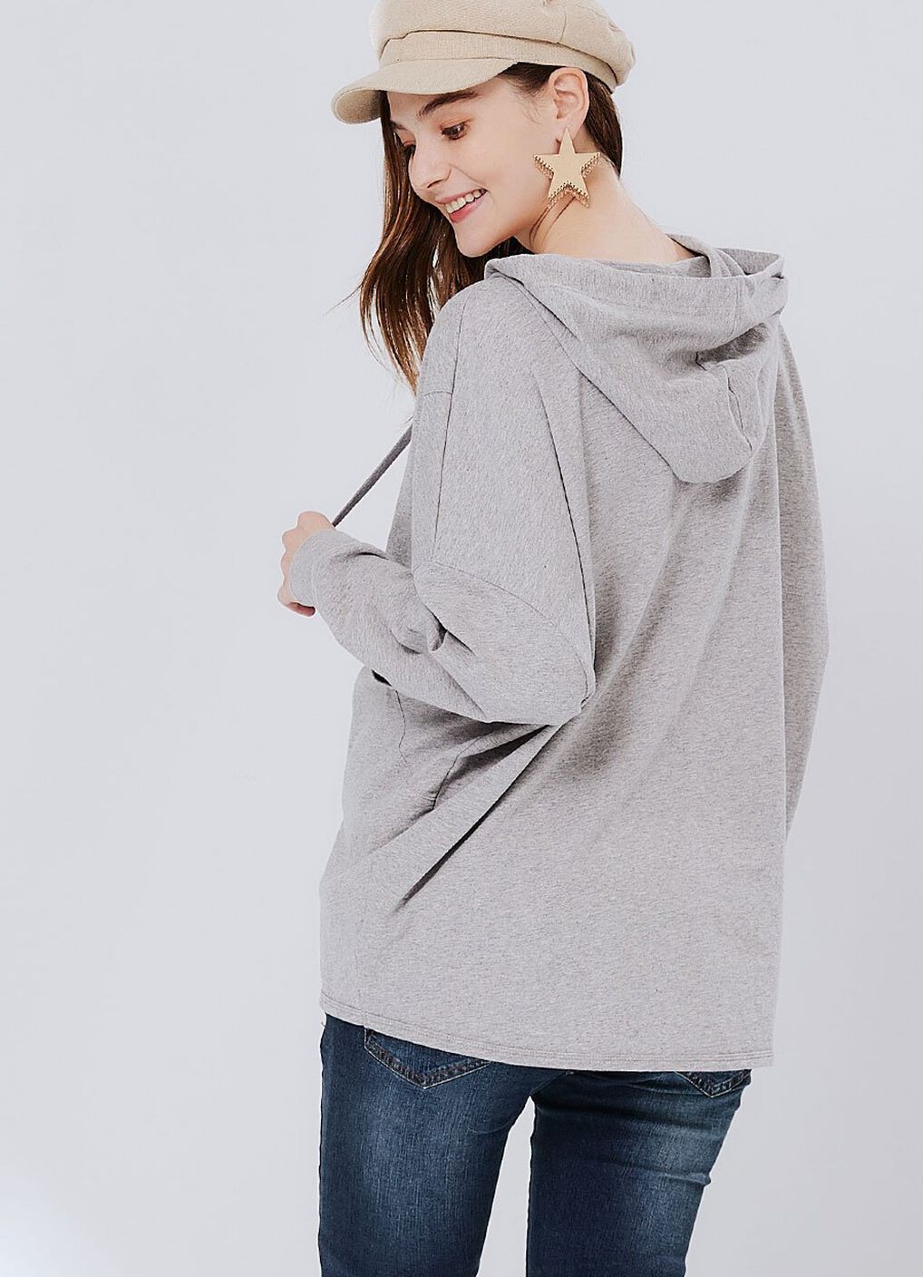 Disney Princess Maternity & Nursing Hoodie, Silver, hi-res image number 4