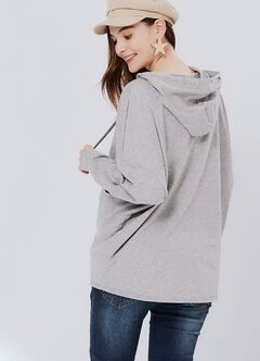 Disney Princess Maternity & Nursing Hoodie, Silver, hi-res