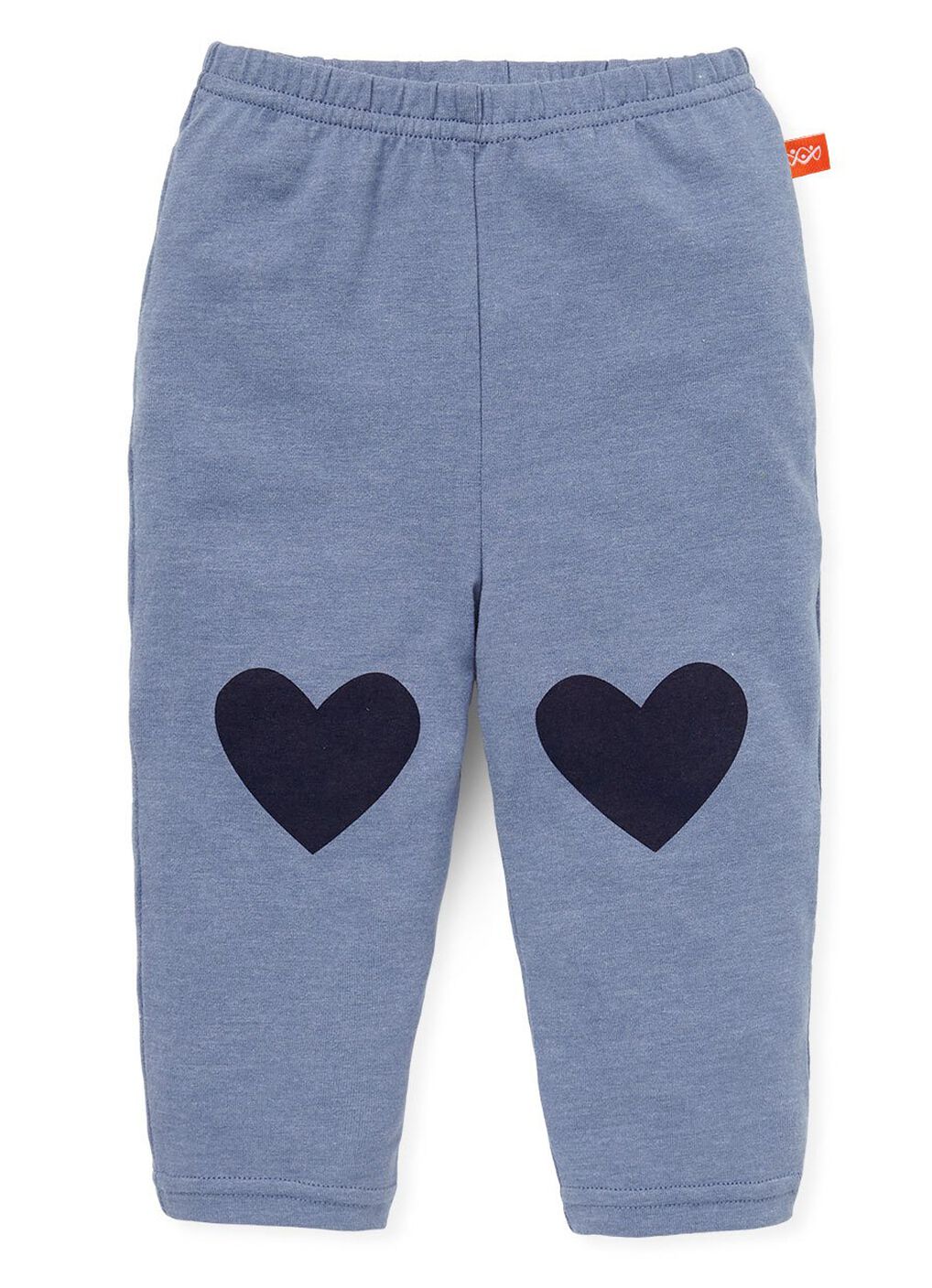 Baby Cotton Full-length Leggings, Blue Grey, hi-res image number 0