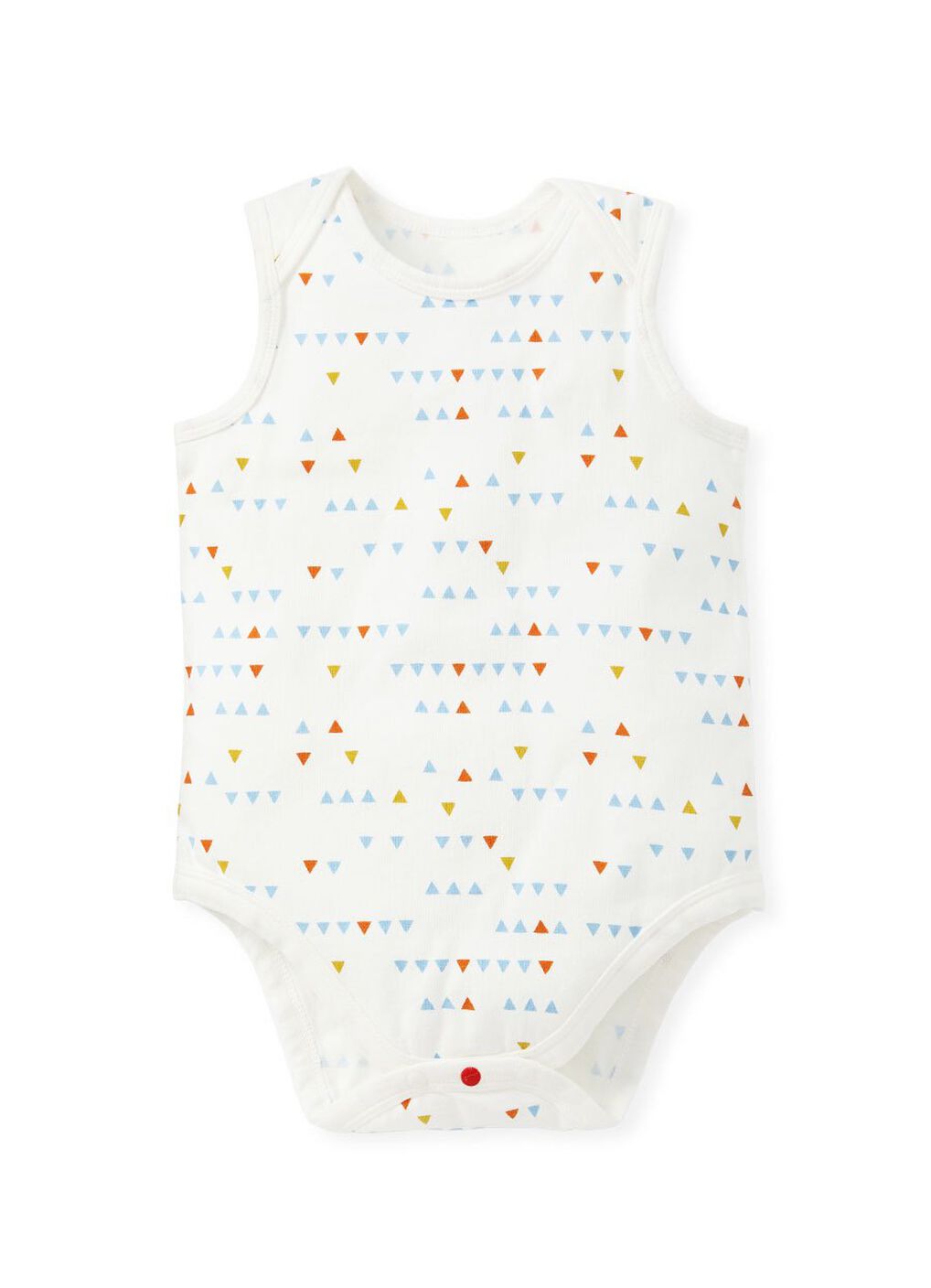 Geometry Baby Cotton Sleeveless Bodysuit 2 Pack, Light Blue, hi-res image number 1