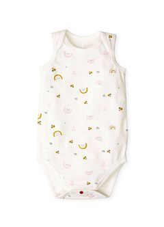 Baby Cotton Sleeveless Bodysuit 2 Pack, Pink, hi-res