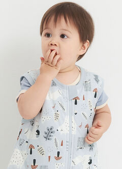 Lightweight Optimum Temp. Sleep Suit-Forest Family, , hi-res